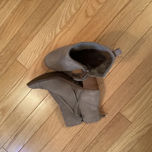 Toms Lunata booties, grey-beige, short boots, size 7 - Picture 8 of 13